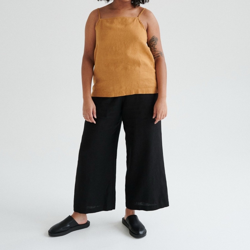 Linenfox Ocean Trousers in Black, S